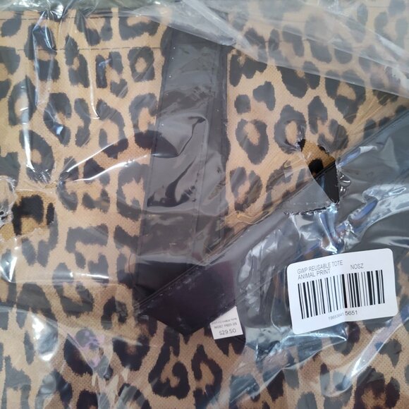 Chico's tan & black leopard print 15X20 tote bag - NWT - Picture 6 of 6